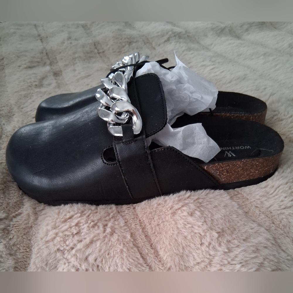 Women's Black Mules Size 6 - Picture 5 of 5